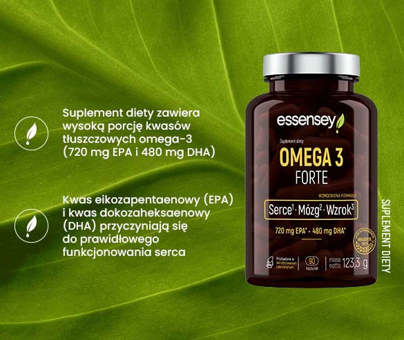 Zestaw Omega 3 Forte w dwóch opakowaniach