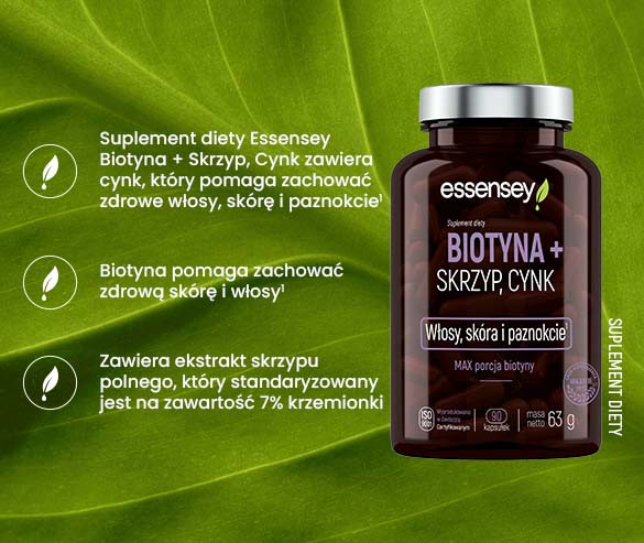 Zestaw Biotyna + Skrzyp, Cynk w trzech opakowaniach