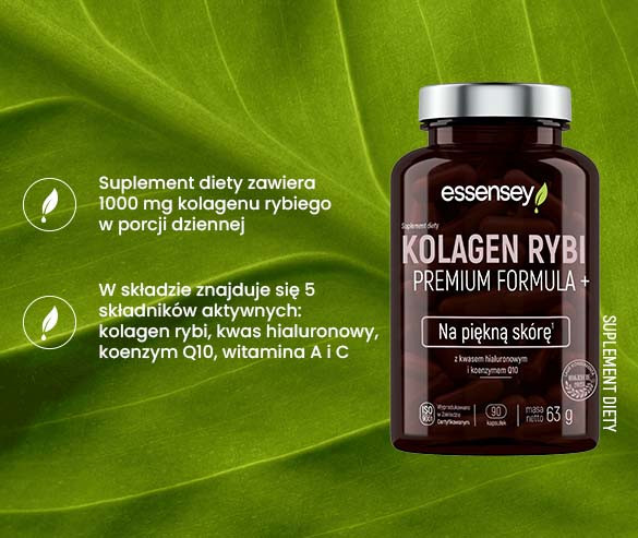 Essesnesy Kolagen Rybi Premium Formula + Pillbox