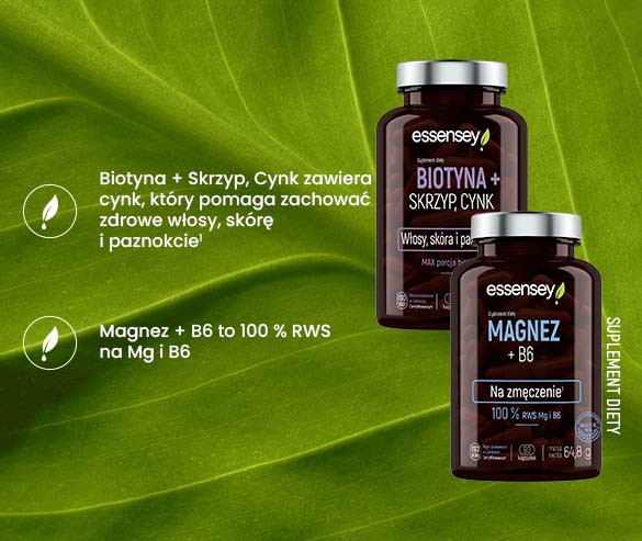 Biotyna + Skrzyp, Cynk z Magnezem+B6