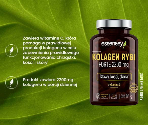 Essensey Kolagen Rybi Forte 2200 mg + Pillbox