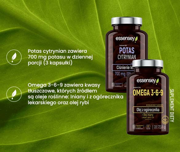 Omega 3-6-9 i Potas Cytrynian